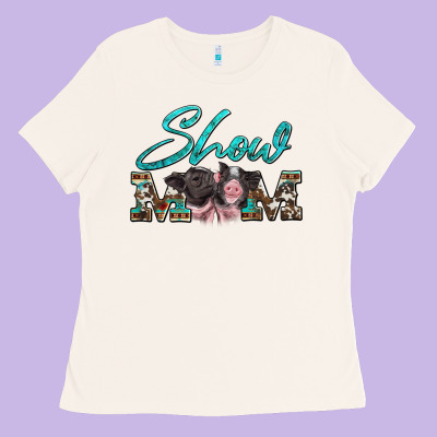 Show Mom Pigs Ladies Tee Designed By Artiststas