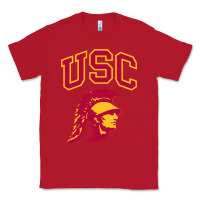 Red #usc Classic Tee - linhVisuals