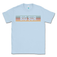 Dusty Blue big sur california ca usa retro sweatshirt Classic Tee - linhVisuals