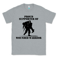 Heather Grey wounded war Classic Tee - linhVisuals