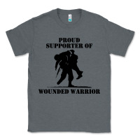 Charcoal Heather wounded war Classic Tee - linhVisuals