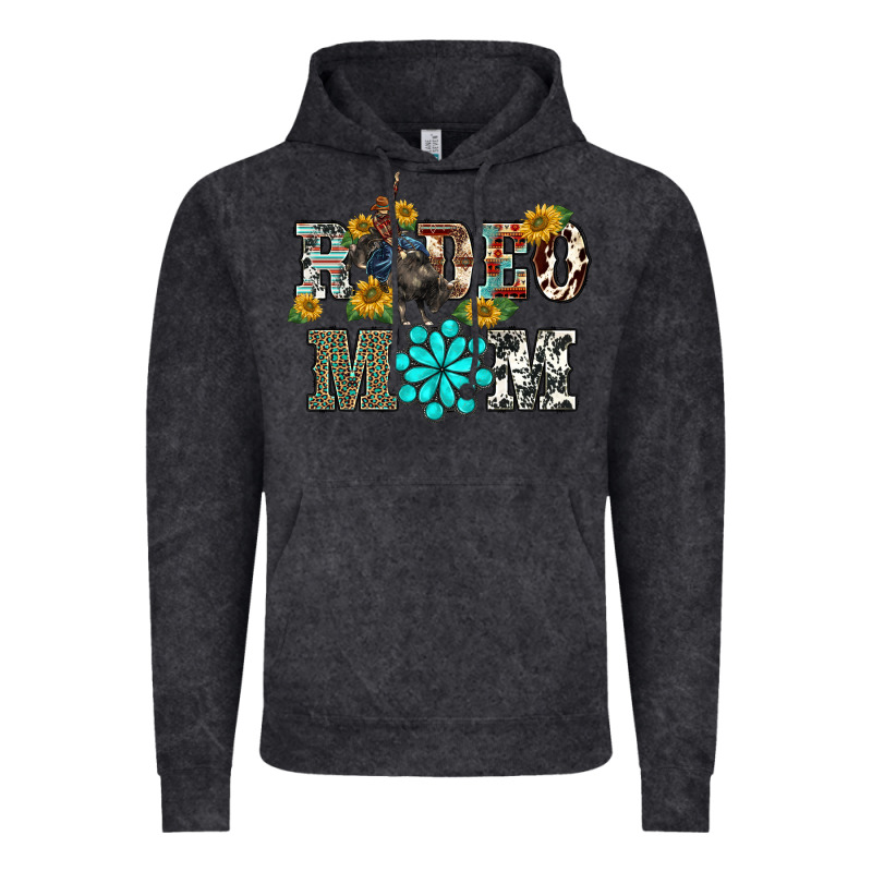 Western Rodeo Bullfighter Mom Turquoise Gemstones  Sunflowers Vintage Hoodie by BarkalooDesign | Teevron