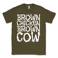 Army Green brown chicken brown cow Classic Tee - linhVisuals