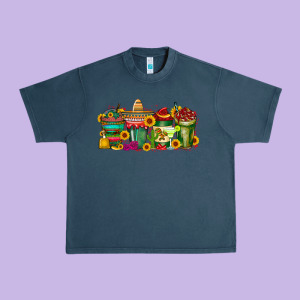 Mexico Drink Urban Heavy Tee Designed By Racoondesign
