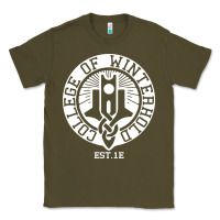 Army Green college of winterhold Classic Tee - linhVisuals
