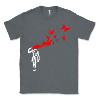 Charcoal Heather banksy Classic Tee - linhVisuals