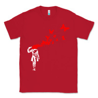 Red banksy Classic Tee - linhVisuals
