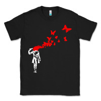 Black banksy Classic Tee - linhVisuals