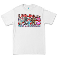 White I Like big veins and cannot be Premium Tee - CowhideDigitalArt