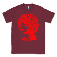 Burgundy angela davis political activist Classic Tee - linhVisuals