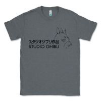 Charcoal Heather studio ghibli3 Classic Tee - linhVisuals