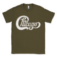 Army Green chicago retro styled faded design Classic Tee - linhVisuals
