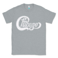 Heather Grey chicago retro styled faded design Classic Tee - linhVisuals