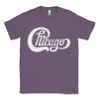 Lavender chicago retro styled faded design Classic Tee - linhVisuals