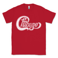 Red chicago retro styled faded design Classic Tee - linhVisuals