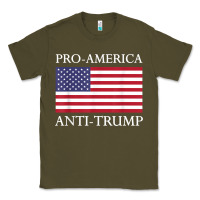 Army Green pro america anti trump shirt   american usa flag resist t shirt Classic Tee - linhVisuals