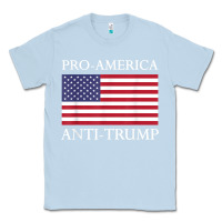 Dusty Blue pro america anti trump shirt   american usa flag resist t shirt Classic Tee - linhVisuals