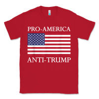 Red pro america anti trump shirt   american usa flag resist t shirt Classic Tee - linhVisuals