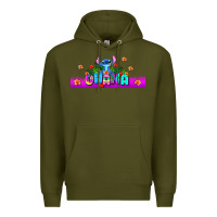 Army Green stitch ohana Premium Hoodie - AdoDesignShop