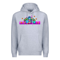 Heather Grey stitch ohana Premium Hoodie - AdoDesignShop