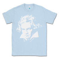 Dusty Blue beethoven Classic Tee - linhVisuals