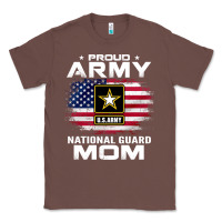 Chestnut proud army national guard mom with american flag gift pullover hoodie Classic Tee - linhVisuals