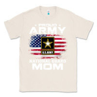 Natural proud army national guard mom with american flag gift pullover hoodie Classic Tee - linhVisuals