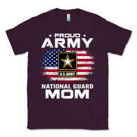 Plum proud army national guard mom with american flag gift pullover hoodie Classic Tee - linhVisuals