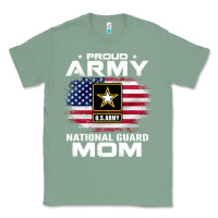 Sage proud army national guard mom with american flag gift pullover hoodie Classic Tee - linhVisuals