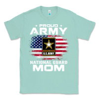 Seafoam proud army national guard mom with american flag gift pullover hoodie Classic Tee - linhVisuals