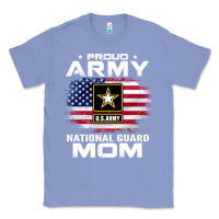 Colony Blue proud army national guard mom with american flag gift pullover hoodie Classic Tee - linhVisuals