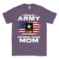 Lavender proud army national guard mom with american flag gift pullover hoodie Classic Tee - linhVisuals