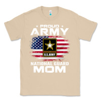 Mushroom proud army national guard mom with american flag gift pullover hoodie Classic Tee - linhVisuals