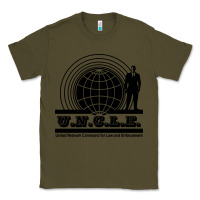 Army Green the man from uncle Classic Tee - linhVisuals