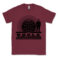 Burgundy the man from uncle Classic Tee - linhVisuals