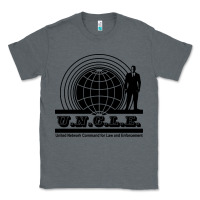 Charcoal Heather the man from uncle Classic Tee - linhVisuals