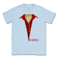 Dusty Blue scarface Classic Tee - linhVisuals