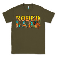 Army Green Western Rodeo Dad Classic Tee - BundleAndBundleShop