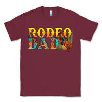 Burgundy Western Rodeo Dad Classic Tee - BundleAndBundleShop