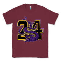 Burgundy Mamba #24 Classic Tee - linhVisuals
