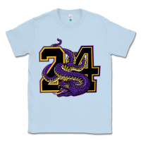 Dusty Blue Mamba #24 Classic Tee - linhVisuals