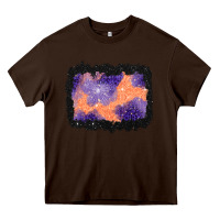 Chocolate Brown halloween spider web background Heavy Core Tee - BundleAndBundleShop
