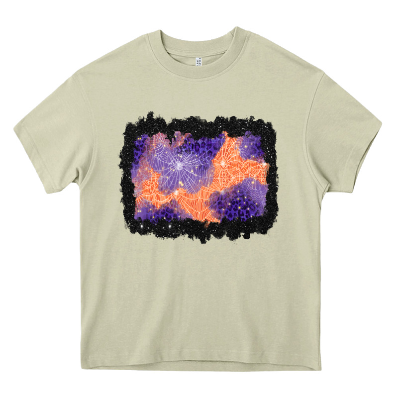 Halloween Spider Web Background Heavy Core Tee by BundleAndBundleShop | Teevron