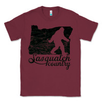 Burgundy sasquatch country   sasquatch Classic Tee - linhVisuals