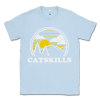 Dusty Blue catskills new york vintage Classic Tee - linhVisuals
