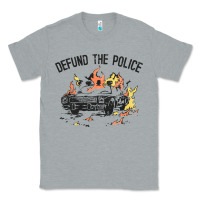 Heather Grey defund the police Classic Tee - linhVisuals