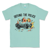 Seafoam defund the police Classic Tee - linhVisuals