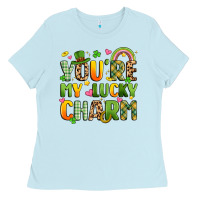 Baby Blue you're my lucky charm Ladies Tee - Artiststas