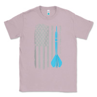 Lilac throwing darts   vintage usa american flag for dart players t shirt Classic Tee - linhVisuals