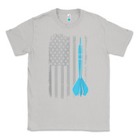 Moon Dust throwing darts   vintage usa american flag for dart players t shirt Classic Tee - linhVisuals